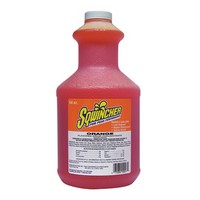 Sqwincher Corporation 030324-OR Sqwincher 64 Ounce Liquid Concentrate Orange Electrolyte Drink - Yields 5 Gallons (6 Each Per Ca